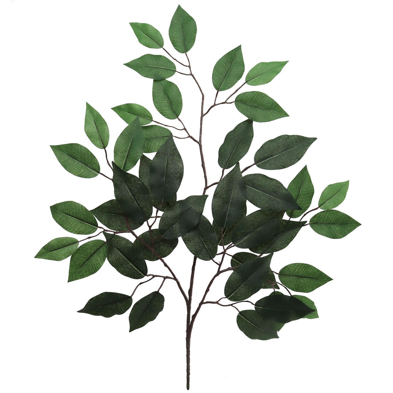 Lifelike 24" Ficus Spray x3 - Artificial Foliage for Home Decor, Office, and Floral Arrangements